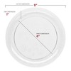 Smarty Had A Party 9" Clear Floral Round Disp. Plastic Dinnerware Value Set - 120 Sets - 2 of 4