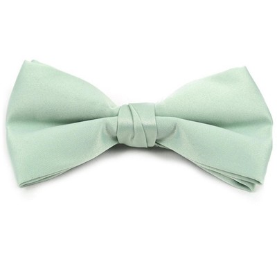 Young Boy's Pre-tied Adjustable Length Bow Tie - Formal Tuxedo Solid Color