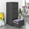 COZONY 4-Drawer Vertical File Cabinet, Lockable Metal Storage for Letter and Legal Size Documents - 3 of 4