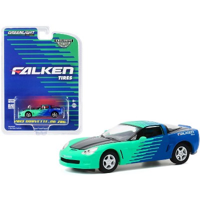 2013 Chevrolet Corvette C6 Z06 "Falken Tires" "Hobby Exclusive" 1/64 Diecast Model Car by Greenlight