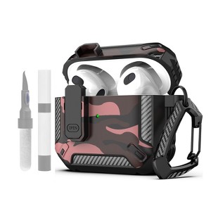 HTUTWOO for AirPods 4 Generation Case Cover with Cleaner Kit, Hard Shell Protective Armor with Lock for AirPods 4 - 1 of 4