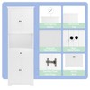 NicBex Tall Bathroom Storage Cabinet with 4 Doors& Large Open Shelf,Matte Finish Corner Cabinet with Anti-Tipping Device - 4 of 4