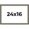 PosterPalooza | 24x16 Wood Antique Frame with UV Acrylic, 4 Finishes: Bronze, Gold, Silver, and Black - 2 of 4