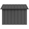 vidaXL Dog House Anthracite Galvanized Steel 45.9x40.6x32.1 in Durable - 3 of 4