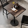 Flash Furniture Bennett Rectangular Solid Wood Commercial Indoor Tabletop with 18" Round Bar Height Rust-Resistant Cast Iron Base - 4 of 4