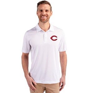 Cincinnati Reds Cutter & Buck Prospect Eco Textured Stretch Recycled Mens Big & Tall Polo - 1 of 1