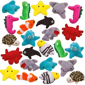 Playbees Sea Animal Plush Toys 24 Pack - 1 of 4
