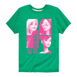 Boys' - Barbie - Be Original Squares Short Sleeve Graphic T-Shirt - 1 of 4