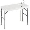 Modern Home Portable Folding Outdoor Fish Fillet Table for Filet Cutting with Sink Faucet - 3 of 4