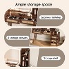 Okak Vintage Vanity Table with Mirror & LED Lights,Storage Dressing Desk with Drawers/Shelves,Adjustable Makeup Table for Small Bedrooms - 4 of 4
