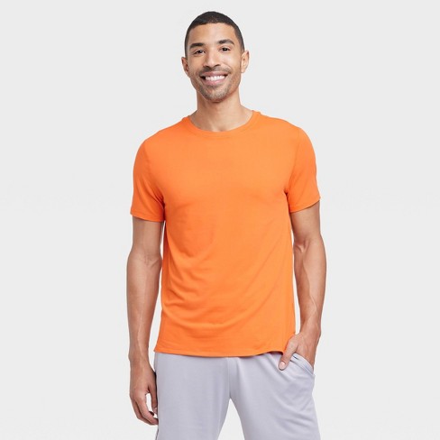 Men's Short Sleeve Performance T-shirt - All In Motion™ Dark Orange Xxl :  Target