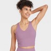 Women's Flex Light Support V-Neck Cropped Sports Bra - All In Motion™ - 3 of 4