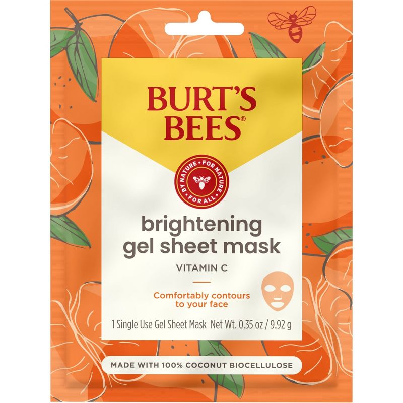 Burt&#39;s Bees Brightening Biocellulose Gel Mask - 1ct, 1 of 15