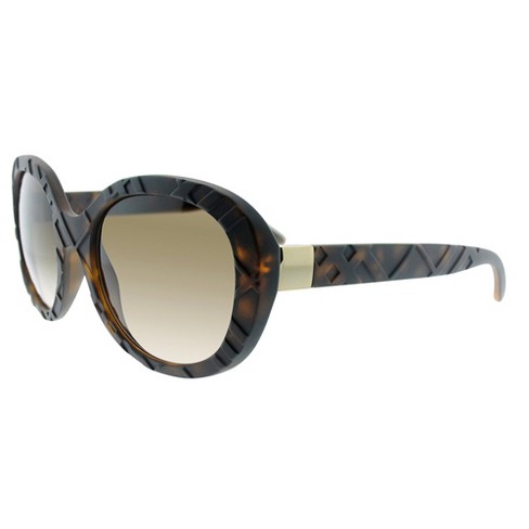 Burberry 357813 Womens Oval Sunglasses Matte Dark Havana 56mm : Target