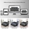 YOOCOZZ Chenille Sectional Sofa Bed & Sectional Sofa with Armrest Pockets and Movable Ottomans - 3 of 4