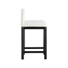 Meridian Furniture,Conrad Cream Linen Textured Fabric Counter Stool - 4 of 4