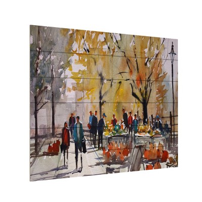 Trademark Fine Art -Ryan Radke 'Farm Market' Wood Slat Art