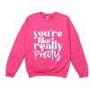 Simply Sage Market You're Like Really Pretty Hearts Sweatshirt - 2 of 4