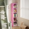 HOMLUX 5-Tier Cube Bookcase Bookshelf Storage Organizer Living Room, Bedroom, Kids Room - 2 of 4