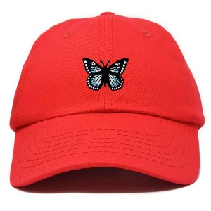 Dalix Butterfly Embroidered Cap Cotton Baseball Hat Garden Womens - 1 of 4