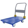 VisioGear Foldable Platform Push Hand Truck Cart, 1320 lbs. Weight Capacity for Home, Office, Blue, 35.2"*23.4"*36.4" - 2 of 4