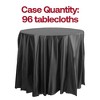 Smarty Had A Party 84" Black Round Plastic Tablecloths - 96 pcs - 3 of 4