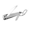 Unique Bargains Stainless Steel Wide Cutter Mini Nail File Curve Tip Fingernail Clippers Silver 1 Pc - 3 of 4