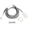 Juvale Hanging Pendant Swag Light Cord - Silver | UL Listed | 12 Feet Long | Simply Plug Into Outlet - 2 of 2
