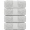 White Classic Luxury 100% Cotton Bath Towels Set of 4 - 27x54" - 2 of 4