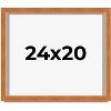 PosterPalooza | Flat Brown Picture Frame - UV Acrylic, Backing Board, Hanging Hardware Included - 2 of 4