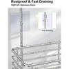 Aoibox Hanging Shower Caddy, Rustproof Stainless Steel Bathroom Shelf Organizer with Over The Shower Storage Rack for Toilet - 3 of 4