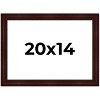 PosterPalooza | Distressed Brown Picture Frame - UV Acrylic, Backing Board, Hanging Hardware Included - 2 of 4