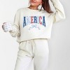 Simply Sage Market Coquette America Arched Lightweight Garment Dyed Sweatshirt - 2 of 4