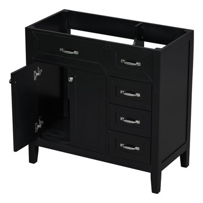 NicBex Bathroom Vanity without Sink/with Sink,Bathroom Sink Vanity with Drawers,36 inch Bathroom Sink Cabinet for Bathroom,White/Gray/Black/Blue/Green