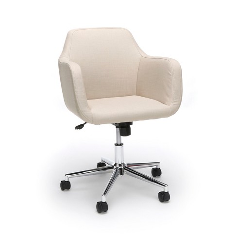 Office Chair With Wheels Tan Ofm, Target Upholstered Rolling Desk Chair