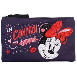 DIAMOND DOTZ Diamond Painting 7" Zipper Pouch Activity Kit, Disney Minnie Mouse - 1 of 4