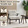 Zeus & Ruta Mid-Century Modern Lounge Armchair with Cushioned Seat for Living Room & Study - 4 of 4