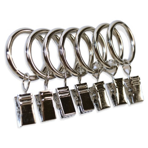 1.5 Curtain Clip Rings Set Oil Rubbed Bronze - Threshold™