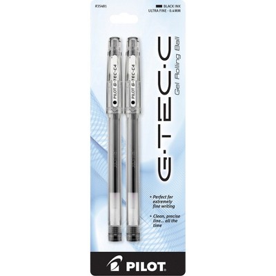 Pilot Gel Pen Ultra Fine 2/PK Black 35481