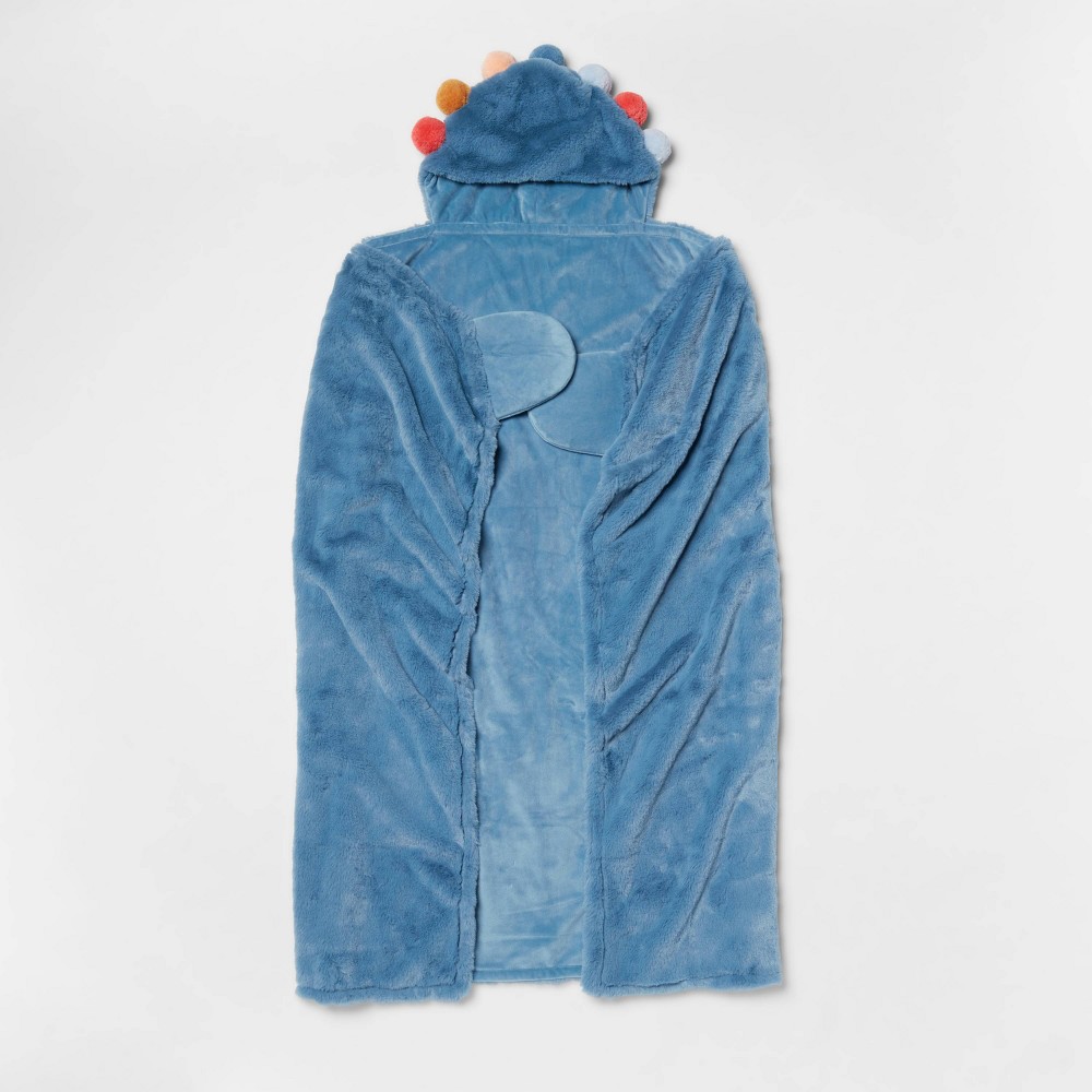 Pom Kids' Hooded Blanket Blue - Pillowfort™