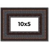PosterPalooza | Panoramic 3.5" Wide Ornate Brown Frame - UV Acrylic, Foam Board Backing, Hanging Hardware - 2 of 4