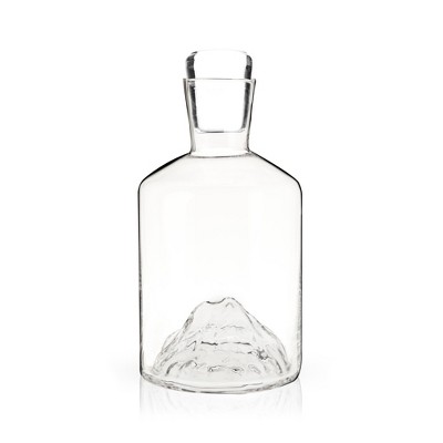Mountain Crystal Glass Liquor Decanter with Stopper