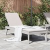 vidaXL Patio Sun Lounger in Gray - Adjustable Backrest, Rattan Look, Lightweight Polypropylene Outdoor Lounger, 73.2"x23.6"x11.4" - 2 of 4