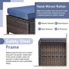 Gymojoy Outdoor Patio Footstool Ottomans with Cushion - 4 of 4
