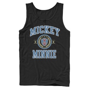 Mens Mickey & Friends Duo College Badge Tank Top - 1 of 4