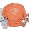Simply Sage Market Women's Embroidered San Diego Long Sleeve Garment Dyed Tee - 2 of 2