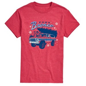 Men's - Ford - Bronco Winter Christmas Tree Short Sleeve Graphic T-Shirt - 1 of 4