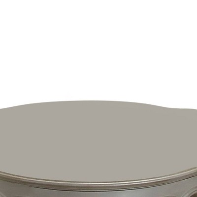 Elegant Pearl Round Wood Coffee Table with Queen Anne Legs