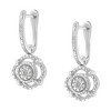 Haus of Brilliance Silver Miracle-Set Diamond Accent Drop and Dangle Earrings - 4 of 4