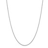 Black Bow Jewelry 1.1mm, 14k White Gold, Round Solid Snake Chain Necklace - 3 of 4